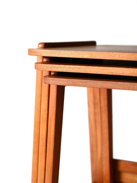 Image 1 of Tavolini scandinavi anni '60 in mogano