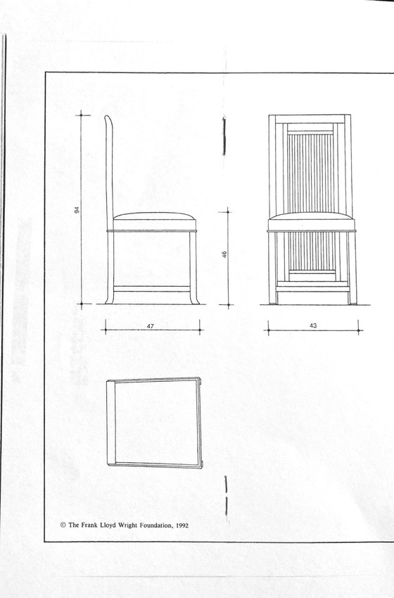 Image 1 of Set da scrivania di design di Frank Lloyd Wright