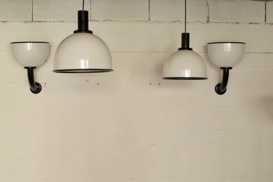 Image 1 of Set van 6 Lita Frankrijk lampen, jaren 1980