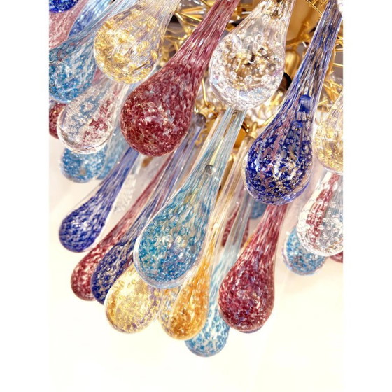 Image 1 of Grandioser, mehrfarbiger Murano-Glas-Kronleuchter – Szenografisches Design von Simoeng