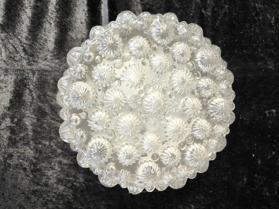 Image 1 of Lampada da soffitto in vetro vintage – attributo di Helena Tynell