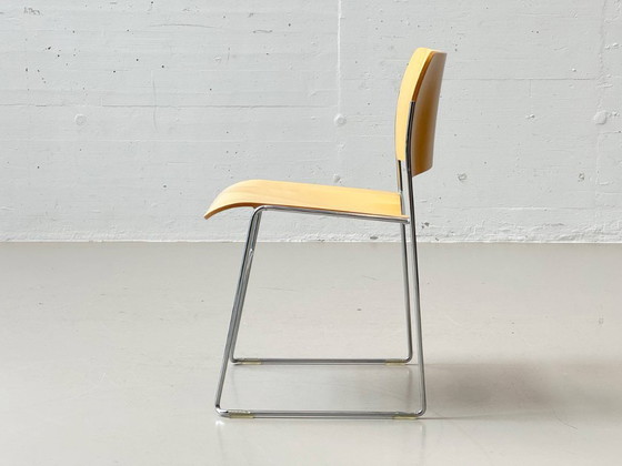 Image 1 of Set di 8 sedie disegnate da David Rowland per HOWE, modello 40/4, Danimarca.