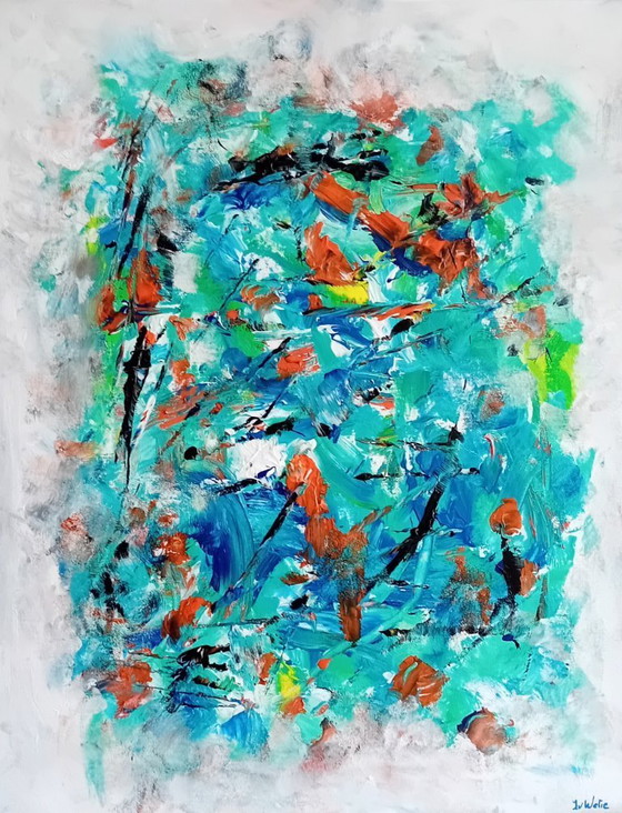 Image 1 of Abstract colorful painting