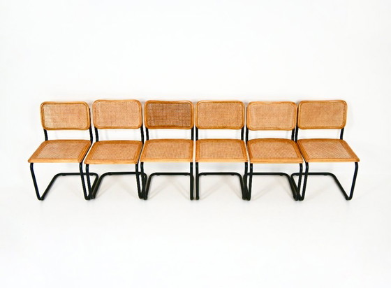 Image 1 of Dining Chairs Style B32 by Marcel Breuer, Set of 6