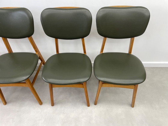 Image 1 of Set of 4 vintage 1960s teak chairs