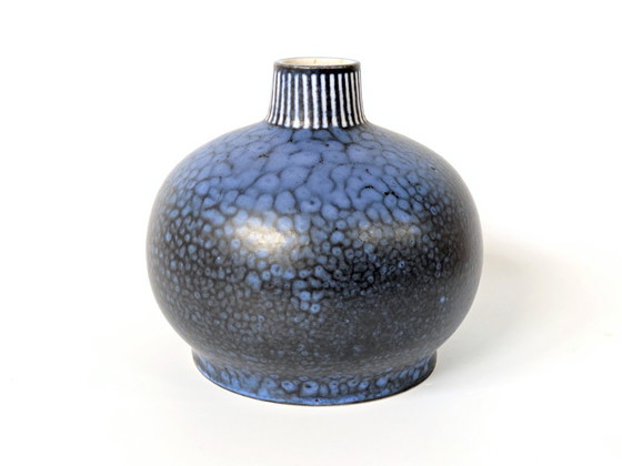 Image 1 of Vintage Thoms Keramik Vase | Midcentury West German Studio Pottery | Blue Glaze