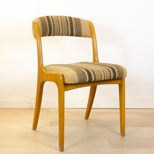 Chaise tapissée scandinave du Mid Century, années 1960