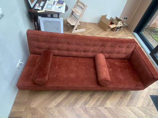 3-zitbank Dolly met twee rolkussens extra