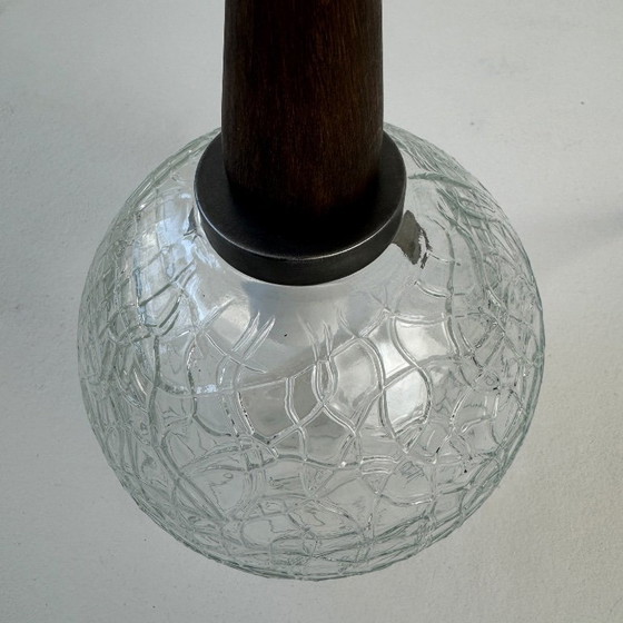 Image 1 of PAIRE SUSPENSIONS EN VERRE TEXTURE VINTAGE