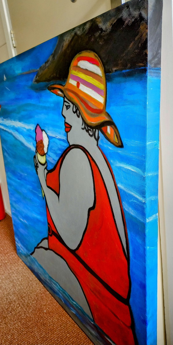 Image 1 of T.v.Steenbetgen "Big Sweet Summer" 100 x 100 cm New