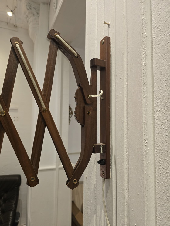 Image 1 of Lampada a forbice vintage in teak