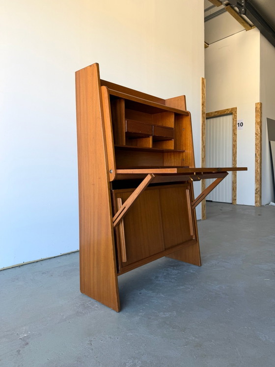 Drop-front secretary Desk, design attributed to René Jean Caillette – Wood (photo 7 of 14)
