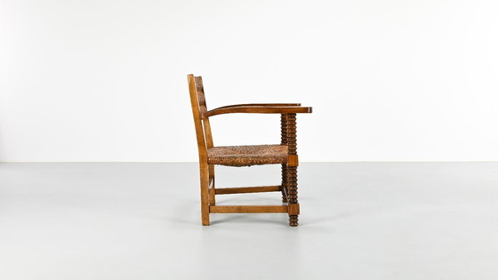 Image 1 of Coppia di poltrone francesi a cavatappi, Francia, anni '40