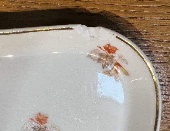 Image 1 of Set di 10 portauova diabolo, 2 saliere e un vassoio, porcellana Haviland e Le Tanneur