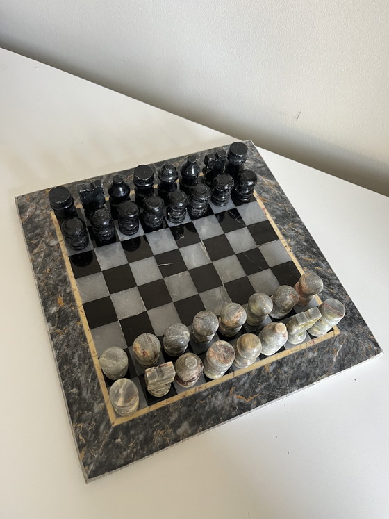 Image 1 of Vintage marble chess set