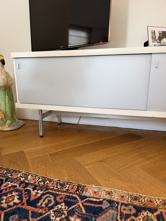 Horst Brüning Model 1730 sideboard for Behr, Germany, 1960s – Wood, Metal (photo 4 of 14)