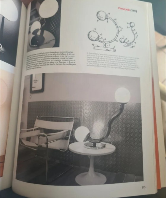 Image 1 of Important Persepolis lamp by Fase, 1973