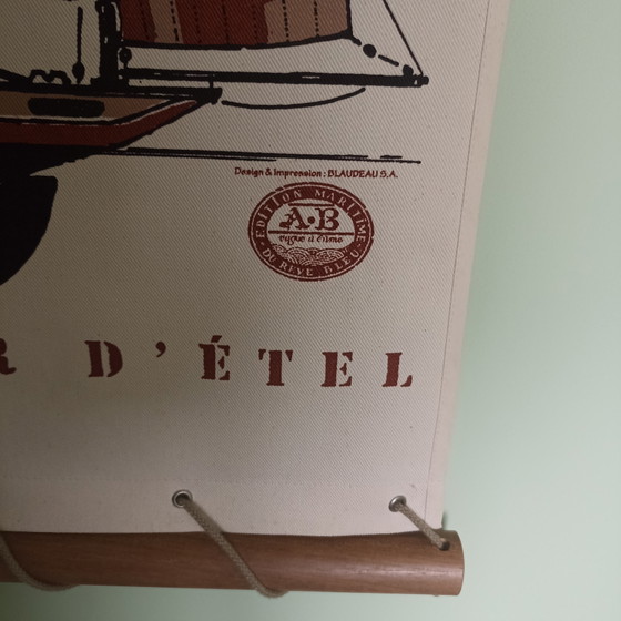 Image 1 of High-Quality Vintage Maritime Wall Hanging – Thonier d’Étel – Blaudeau S.A.