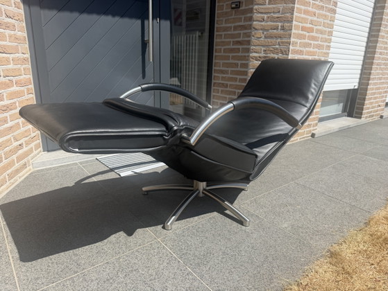Prachtige Zwarte Jori Mensana Relax Incl Hoofdkussen Medi Mono-Move – Fauteuils, Leather, Metal (photo 12 of 13)