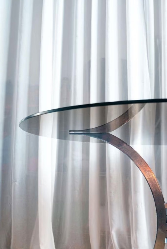 Image 1 of Boris Tabacoff glass dining table