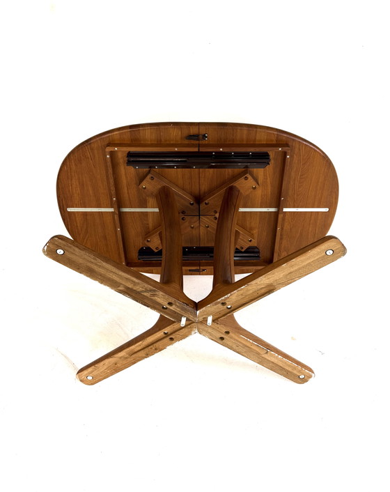 Image 1 of Vintage XL extendable Danish dining table, Dyrlund '70