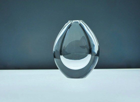 Image 1 of Crystal Lucid Drop Glass Vases by Sven Palmqvist for Orrefors, Sweden, 1950s, set of 3