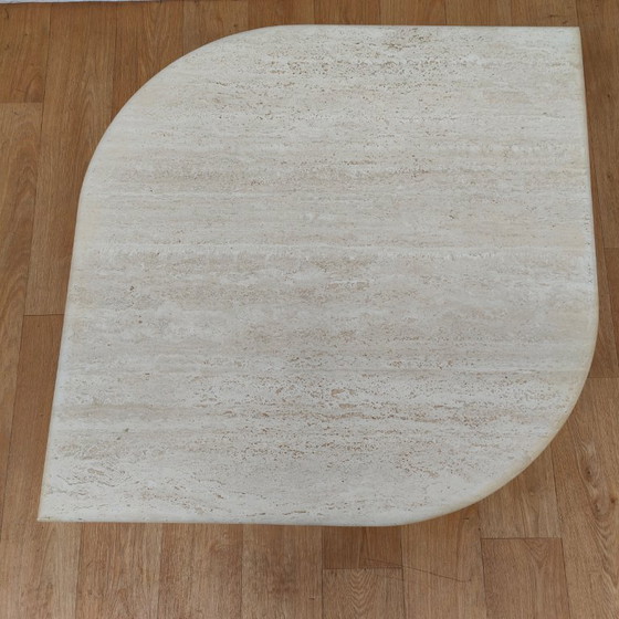 Travertin salontafel, beige, Travertine, Brutalist (foto 7 van 8)