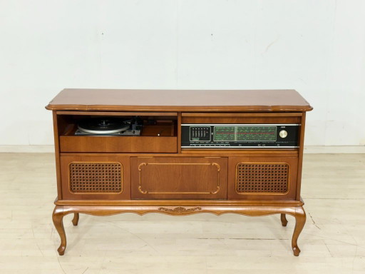 Chippendale Vintage Music Cabinet / Chest of Drawers / Mid-Century Sideboard / 1960s