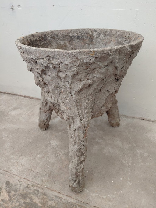 50s concrete planter
