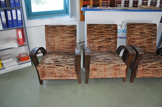 Set of Art Deco Armchairs, 1920s (photo 5 of 7)
