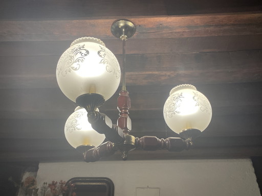 Vintage pendant lamp/chandelier Regency style