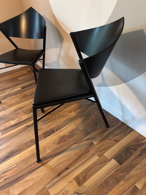 Image 1 of 7 sedie "Victory" - stile Memphis, anni 1980/90 ca.