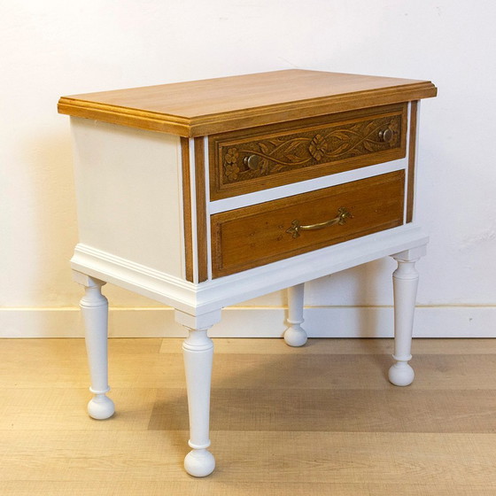 Image 1 of Table de nuit en bois vintage, 1960