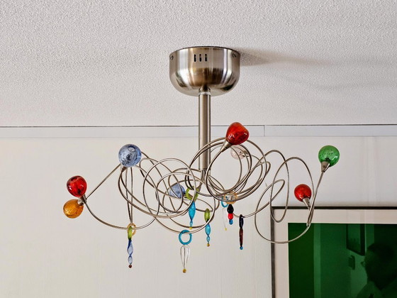 Set di 2 lampade di design Harco Loor Strawberry, complete, Plafoniere, Metallo, Vetro, Multicolore, Modern (foto 5 di 6)