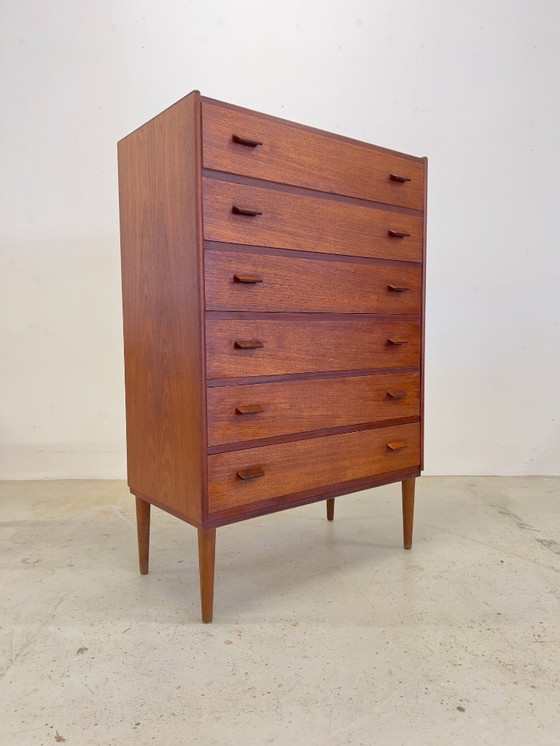 Image 1 of Cassettiera in teak di Poul Volther, anni '50.