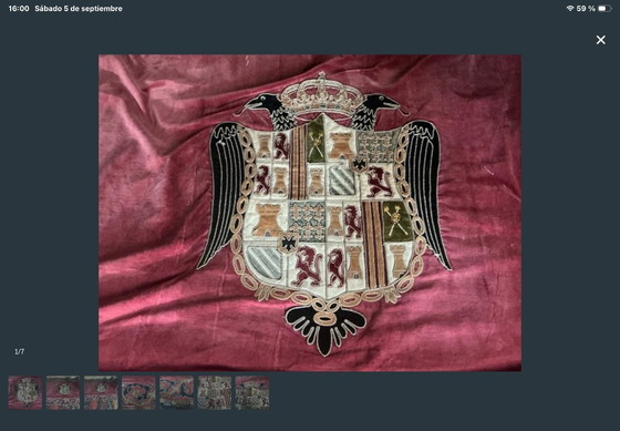 Estandarte Heráldico – Decoración de pared, Textile, Velvet (photo 5 of 7)