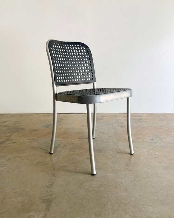 10x Sedie di design De Padova di Vico Magistretti, Sedie da pranzo, Metallo, Plastica, Grigio, Modern (foto 2 di 13)