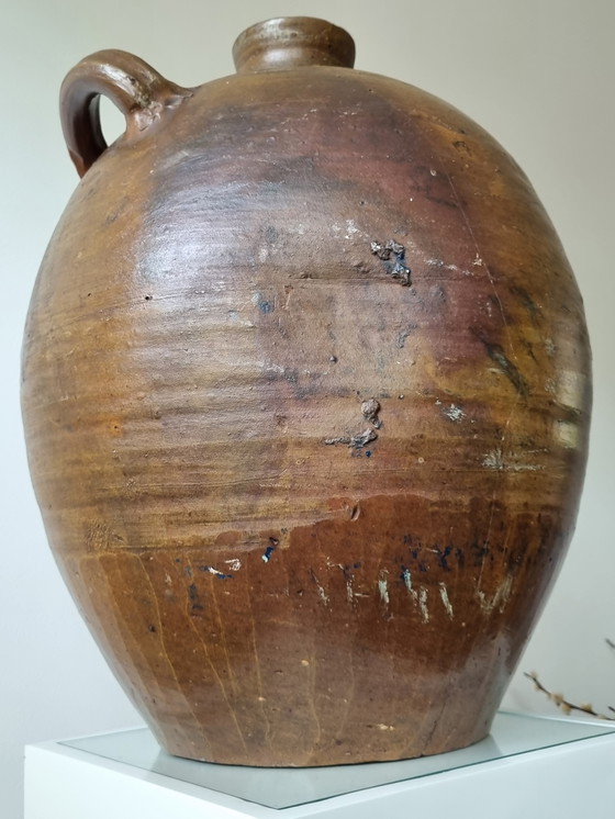 Image 1 of Grande brocca antica in terracotta francese