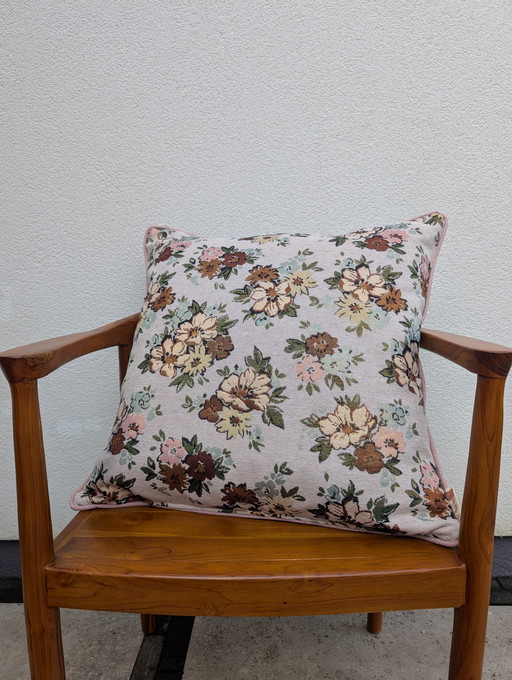 Cojín decorativo Jacquard flor