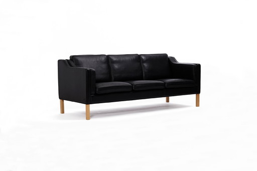 Leather Sofa Produced by Hurup Møbelfabrik, Denmark 1970s