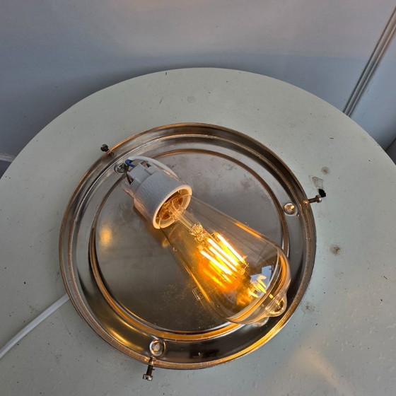 Image 1 of Plafonnier Vintage Doria Leuchten Verre Bulle Chrome