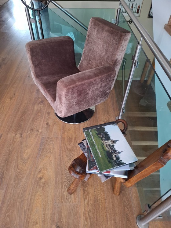 Image 1 of Mid-Century Modern Space Age Swivel Lounge Chair