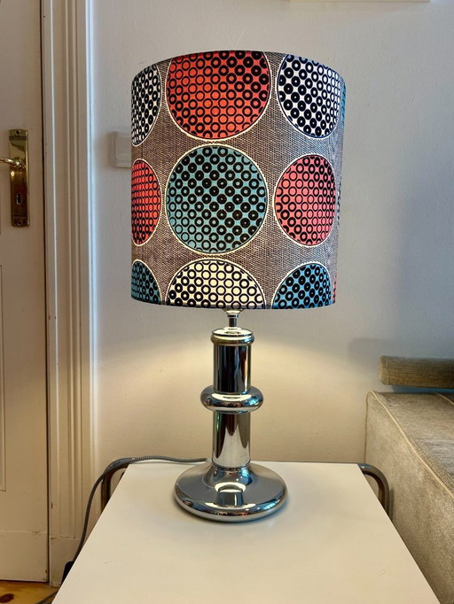 Lampe Mid Century en chrome, années 1960