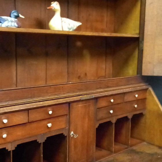 Image 1 of Engelse Top secretaire ca. 1770