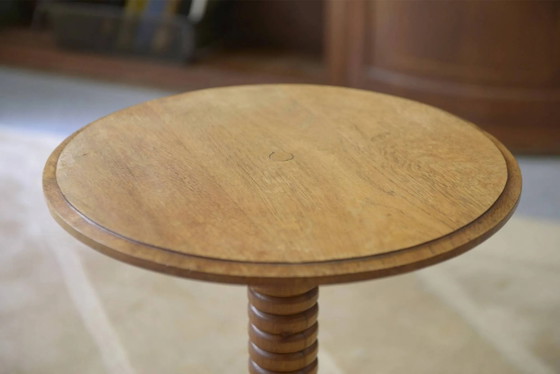 Gueridon in rovere degli anni '50 – Tavolini, Legno, Vintage (photo 5 of 7)