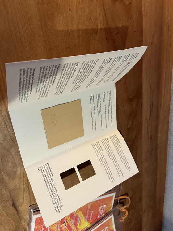 Image 1 of Poltrona Frau Vittoria dining chairs | soft leather | Yellow