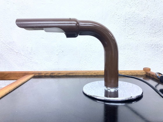 Image 1 of Ingo Maurer Gulp table lamp in brown, 1970s design, size M