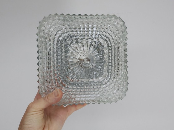 Plafoniera vintage / vetro metallo / quadrata – Plafoniere, Porcellana (photo 3 of 5)