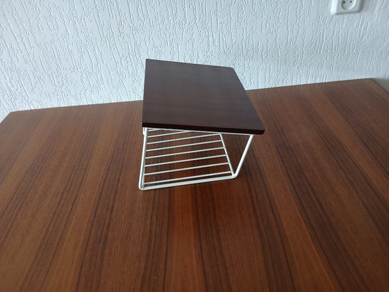 Image 1 of Telefoon tafeltje / wandtafeltje – Zweeds – Teak -  Vintage