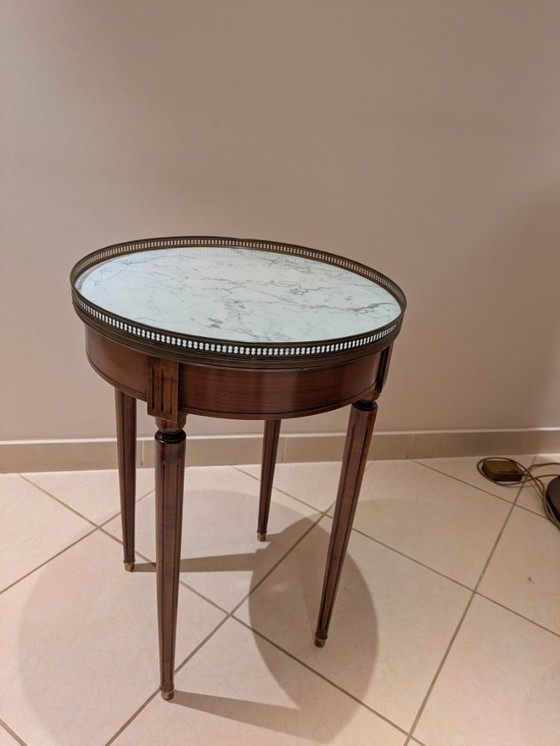 Louis XVI Style Bouillotte Table – Side tables, Marble, Wood (photo 5 of 5)